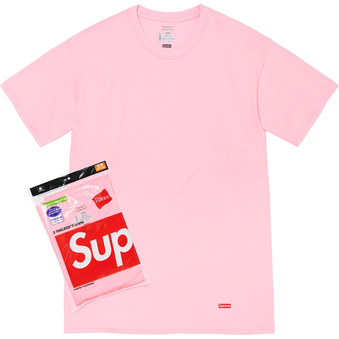 Supreme®/Hanes® Tagless Tees (2 Pack) view 2